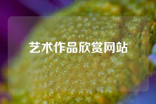 艺术作品欣赏网站