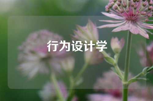 行为设计学