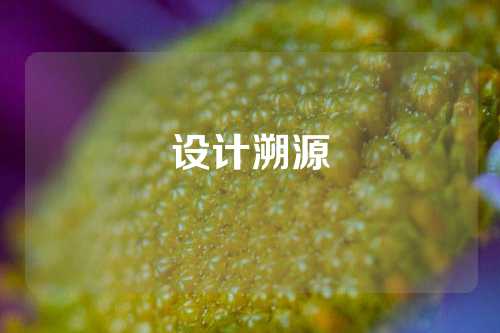 设计溯源