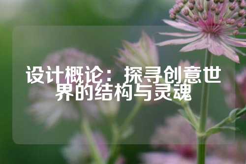 设计概论：探寻创意世界的结构与灵魂