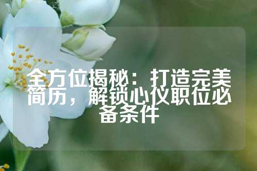 全方位揭秘：打造完美简历，解锁心仪职位必备条件