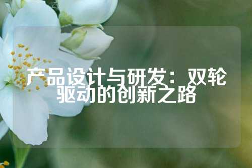 产品设计与研发：双轮驱动的创新之路