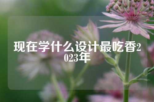 现在学什么设计最吃香2023年