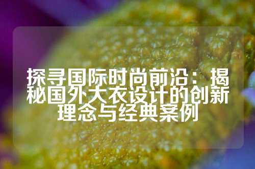 探寻国际时尚前沿：揭秘国外大衣设计的创新理念与经典案例