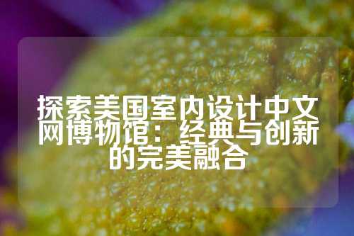 探索美国室内设计中文网博物馆：经典与创新的完美融合
