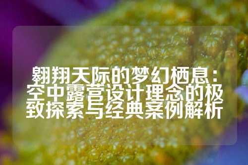 翱翔天际的梦幻栖息：空中露营设计理念的极致探索与经典案例解析