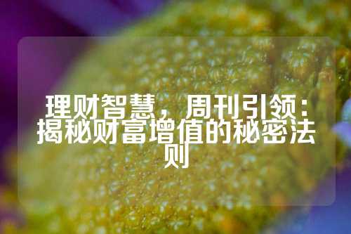 理财智慧，周刊引领：揭秘财富增值的秘密法则