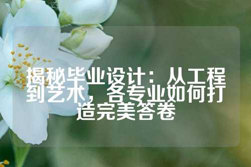 揭秘毕业设计：从工程到艺术，各专业如何打造完美答卷