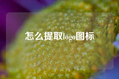 怎么提取logo图标