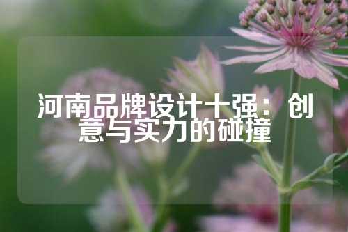 河南品牌设计十强：创意与实力的碰撞