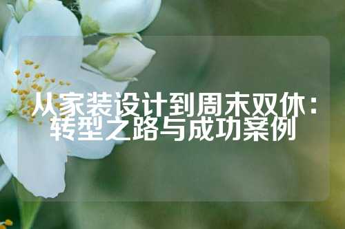 从家装设计到周末双休：转型之路与成功案例