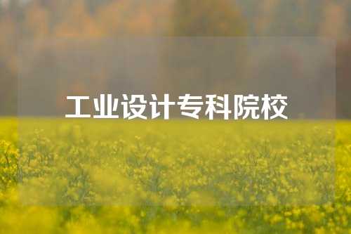工业设计专科院校
