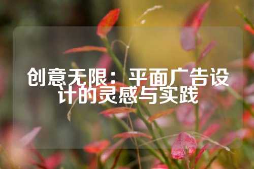 创意无限：平面广告设计的灵感与实践