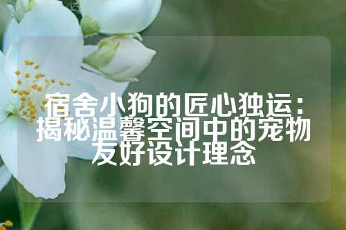 宿舍小狗的匠心独运:揭秘温馨空间中的宠物友好设计理念