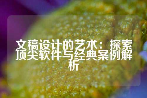 文稿设计的艺术：探索顶尖软件与经典案例解析
