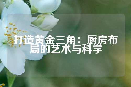打造黄金三角：厨房布局的艺术与科学