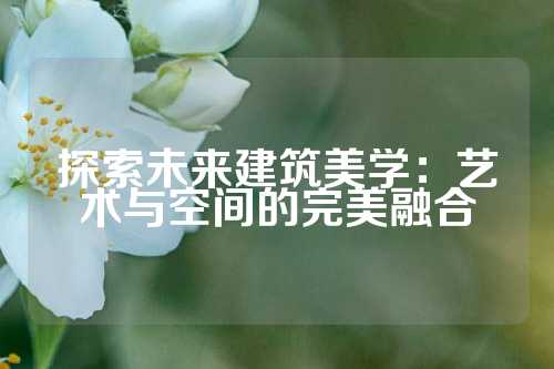 探索未来建筑美学：艺术与空间的完美融合