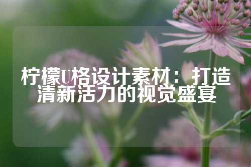 柠檬U格设计素材：打造清新活力的视觉盛宴