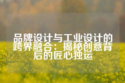 品牌设计与工业设计的跨界融合：揭秘创意背后的匠心独运