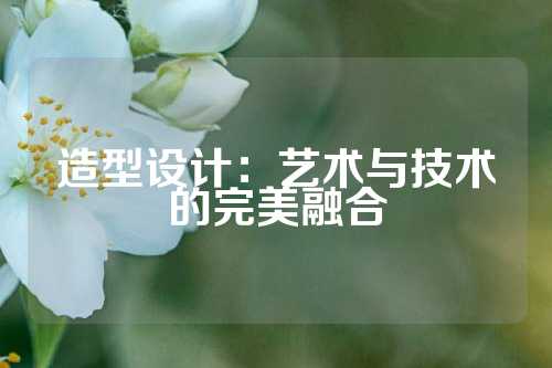 造型设计：艺术与技术的完美融合