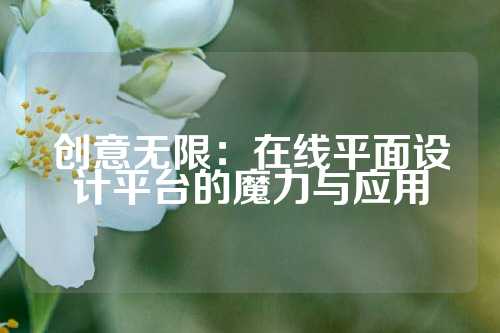 创意无限：在线平面设计平台的魔力与应用