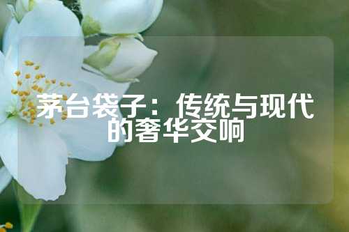 茅台袋子：传统与现代的奢华交响