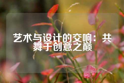 艺术与设计的交响：共舞于创意之巅