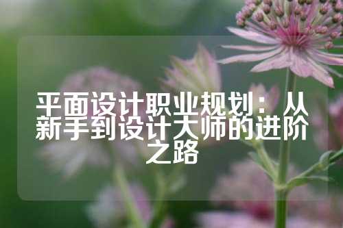平面设计职业规划：从新手到设计大师的进阶之路
